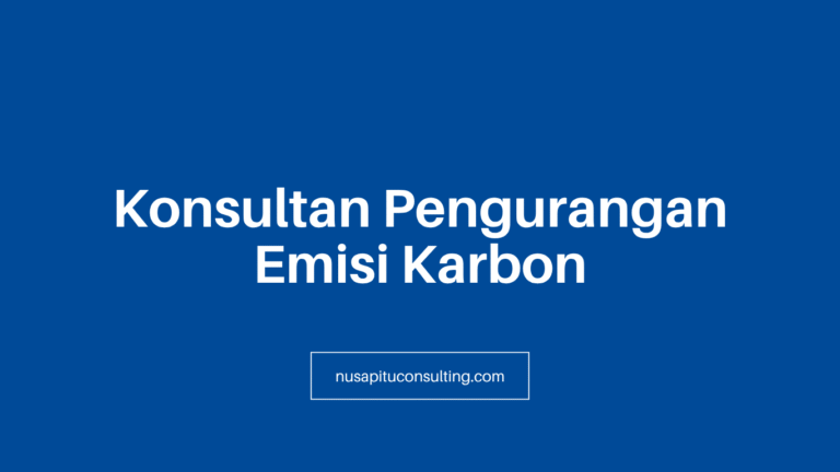Konsultan Pengurangan Emisi Karbon