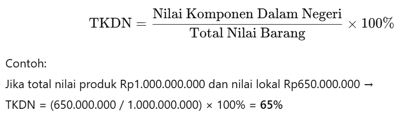 TKDN Pengadaan Barang dan Jasa