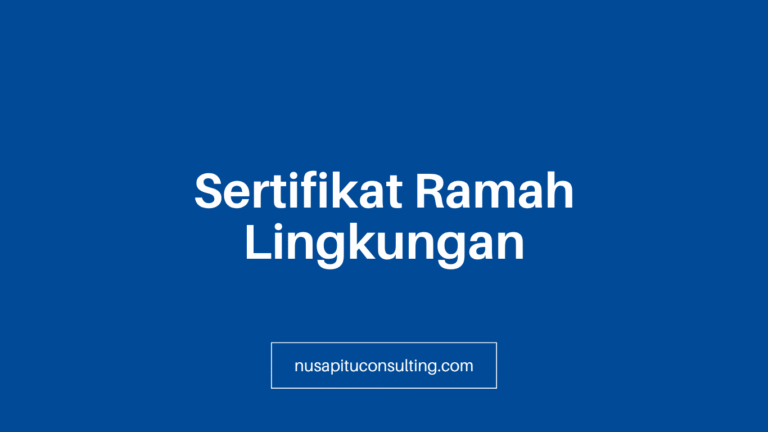Sertifikat Ramah Lingkungan